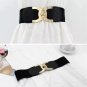 Rsslyn Fashion Black Belts for Women New Fashion Belt with CC Pattern
