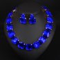 Rsslyn New Listing Now Royal Blue Choker for Women and Royal Blue Earrings