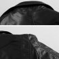 Rsslyn Black Leather Black Lacy Top for Women-Ruffled Coats for Women Lacy Leather Jacket