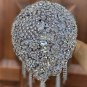 Rsslyn Pure Silver Bouquet for Bride Cascading Drop Bouquet Silver Brooch Bouquet Wedding Bouquets