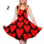 Rsslyn Valentines Day Korean Fashion Dresses Female Skater Dress Above Knees Tween Dress