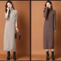 Rsslyn Long Bottoming Sweater Skirt Over The Knee Autumn Turtleneck Knitted Dress FOR Women