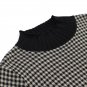 Rsslyn Plus Size Sweater Dresses for Checkered Women Black Bird Lattice Midi Dress Autumn Plaid