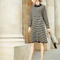 Rsslyn Plaid Dress Fashion Free Size Winter Dress for Women Plus Size Checkered Sweater Dresses