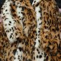 Rsslyn Winter Long Warm Thick Leopard Fluffy Faux Fur Coat Women Tiger Print Runway Coats