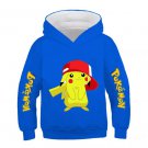 Rsslyn Blue Sweater Pokemon Baby Boy Cool Pikachu Hoodie 4-14 Years Old Cartoon Sweater