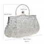 Rsslyn Beaded Clutch Bags Elegant Evening Bags Wedding Party Bridal Bags Navy Blue Clutch LMF24-197