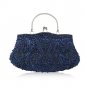 Rsslyn Beaded Clutch Bags Elegant Evening Bags Wedding Party Bridal Bags Navy Blue Clutch LMF24-197