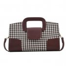 Rsslyn Brown Leather Bags Popular Handbags New Messenger Bag Leather Rhombus LMF24-27