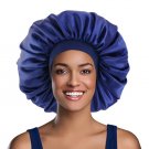 Rsslyn Blue Shower Cap Extra Large Satin Sleep Cap High Quality Waterproof Shower Cap