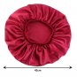 Rsslyn Blue Shower Cap Extra Large Satin Sleep Cap High Quality Waterproof Shower Cap