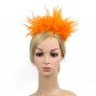 Rsslyn Adjustable Headbands Black Fascinators Black Burlesque Headpiece Flapper Ostrich Feather