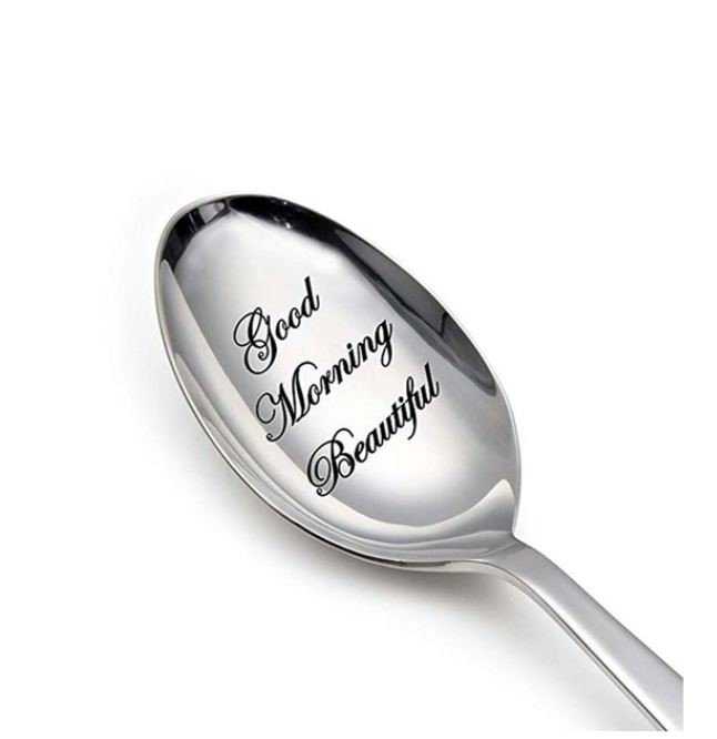 Rsslyn Love Message Valentines Day Gifts For Boyfriend Lettering Stainless Steel Milk Coffee Spoon