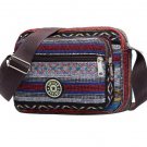 Rsslyn Canvas Bags Multicolor Tribal Shoulder Bag Casual Style for Tween Teens and Women Small Purse