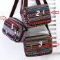 Rsslyn Canvas Bags Multicolor Tribal Shoulder Bag Casual Style for Tween Teens and Women Small Purse