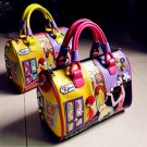 Rsslyn On-Hand Tote Bags for Travelers Cute Bracilliani Purses Patchwork Leather Handbag Handcarry