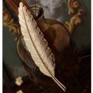 Rsslyn High-Quality Large Feather Pin Brooch for Men and Women Retro Feather Leaf Brooch for Men