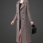 Rsslyn Warm Overcoats for Women Autumn Winter Women Long Tweed Woolen Coat with Belt Lapel