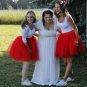SALE Red Tutu Skirts for Teens Fashion Trendy Knee Length Skirts for Women Red Skirts