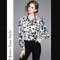 Rsslyn Black Tops New fashion Trend Blouse Luxury Style Tops for Women Runway Designer Blouses