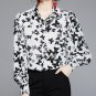 Rsslyn Runway Designer Blouses Luxury Style Blouses Unique Butterfly New Black Tops for Women