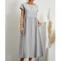 Rsslyn Lightweight Spring Outfit Black Linen Dress for Summer Linen Dresses