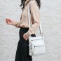 Rsslyn White Leather Bags Women's Bag Purses Flap Coin Purse Multi-Layer Casual Shoulder Bag