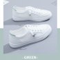 Rsslyn White Shoes Casual Breathable Flats Solid Color Mesh Shoes Young Woman Casual White Shoes