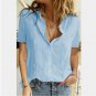 Rsslyn Short Sleeves Linen Blouses for Women Summer Tops Women's Tops Fashion Linen White Shirt