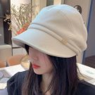 Rsslyn Fashion Cabbie Hat Twill Material Beanie Unisex Hats White Newsboys Hat
