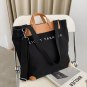 Rsslyn Canvas Casual Bag New Black Tote Bags Big Bag New Fashion Lady Messenger Canvas Tote Bag