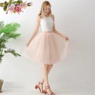Rsslyn Peach Tutu Skirts for Girls Women Tutu 5 Layers Tiered Skirt Teenage Girls Formal Casual Wear