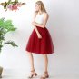 Rsslyn Peach Tutu Skirts for Girls Women Tutu 5 Layers Tiered Skirt Teenage Girls Formal Casual Wear