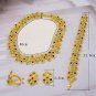 Rsslyn 4pcs/SET Dubai Gold Jewelry Set Dubai Women Gold Color Jewelry Sets African Wedding Bridal