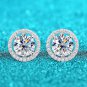 Rsslyn On-Hand 2CT Moissanite Earrings with Certificate Lab Diamonds Hi-Quality AAA