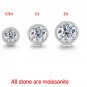 Rsslyn On-Hand Moissanite Bridal Earrings with Certificate Lab Diamond Production High-Quality AAA