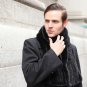 Rsslyn Unisex Scarf Men and Women Black Mink Fur Shawl Good Gift Real Fur Scarf Genuine Mink Scarf