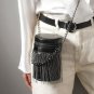 Rsslyn Black Unique Phone Bags New Fashion Beaded Black Phone Wallet Bags Black Tassel Bags