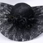 Rsslyn White Bridal Hat Lacy Victorian Style Elegant Wedding Accessories