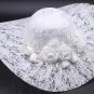Rsslyn Black Hats Lacy Hats for Women Rose Victorian Hats Vintage Hats Summer Hats