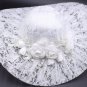 Rsslyn Black Hats Lacy Hats for Women Rose Victorian Hats Vintage Hats Summer Hats