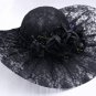 Rsslyn Black Hats Lacy Hats for Women Rose Victorian Hats Vintage Hats Summer Hats