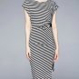 Rsslyn New Black Dress for Women Summer Elegant Stripe Dress Festa High Quality Office