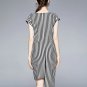 Rsslyn New Black Dress for Women Summer Elegant Stripe Dress Festa High Quality Office