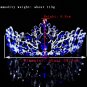 Rsslyn High-Quality Wedding Hair Tiara Rhinestone Bridal Crown Classic Blue Tiaras