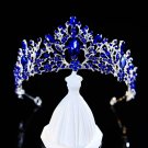 Rsslyn Classic Blue Tiaras for Tween Girls Princess Ballgown Party Crown for Women Teen Girls