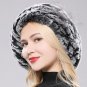Rsslyn Slouchy Beanies New Lovely Lady Beret Caps Knitted Real Rex Rabbit Fur Beanie
