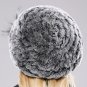 Rsslyn Slouchy Beanies New Lovely Lady Beret Caps Knitted Real Rex Rabbit Fur Beanie