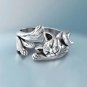 Rsslyn Silver Plated Rings for Men and Women Lazy Cat Silver Rings fashion Rings 5,6,7,8,9,10