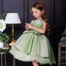 Rsslyn Formal Wear Kids Formal Prom Shiny Girls Dresses for Weddings Princess Costume Green Dress
